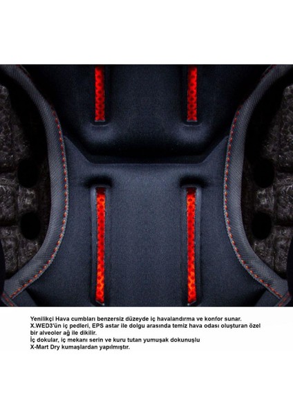 X.wed 3 Terekli Motosiklet Kaskı Yeşil fırsatları