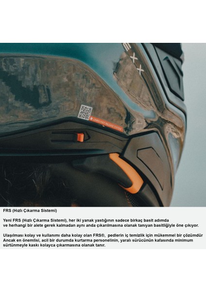 X.wed 3 Terekli Motosiklet Kaskı Yeşil