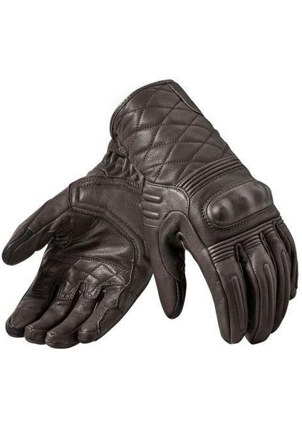 Monster 2 Deri Motosiklet Eldiveni Kahverengi