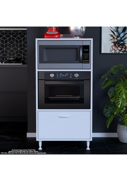 Silva 59,6 x 119,2 x 56 cm Tek Kapaklı Ankastre Fırın ve Mutfak Dolabı fiyatları