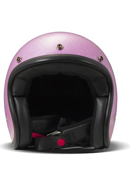 Jet Retro Açık Motosiklet Kaskı Glitter Pink fiyatları