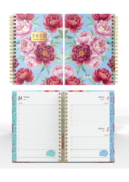 Spiralli 2026 Ajanda Flowers 6 fiyatları