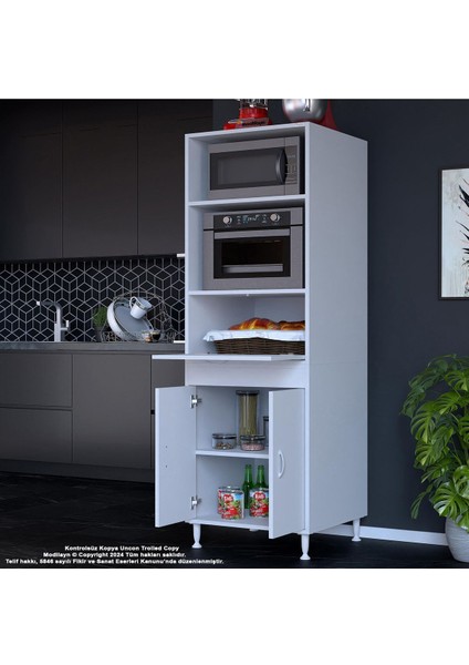 Elit Silva 59,6 x 192,2 x 56 cm 3 Kapaklı Ankastre Fırın ve Mutfak Dolabı indirimleri