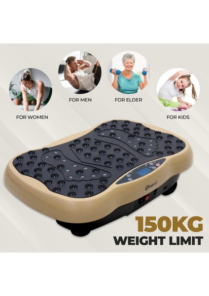 Glr 560 Dijital Ekranlı ve Uzaktan Kumandalı Titreşim Masaj Platformu | Bluetooth Müzik Özellikli Egzersiz Aleti modelleri