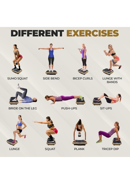 Glr 560 Dijital Ekranlı ve Uzaktan Kumandalı Titreşim Masaj Platformu | Bluetooth Müzik Özellikli Egzersiz Aleti indirimleri