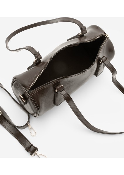 Kadın Fermuar Kapama El ve Omuz Çantası Zeton Kahve indirimleri