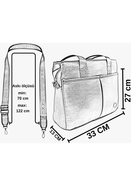 67-8082 Kadın Omuz ve Kol Çanta - Siyah