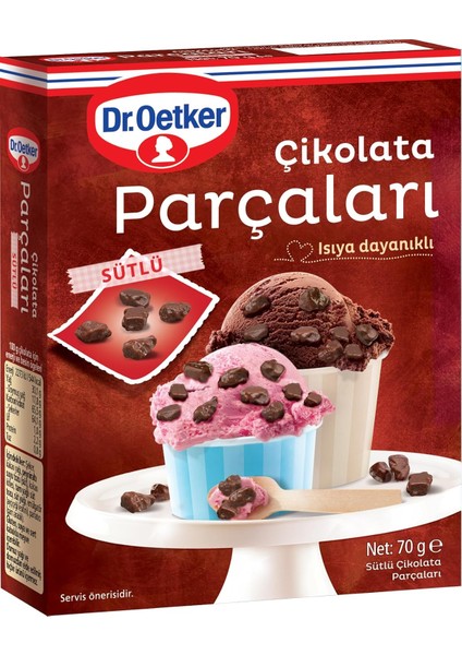 Dr. Oetker 70G Sütlü - Çikolata Parçaları (Dekor)