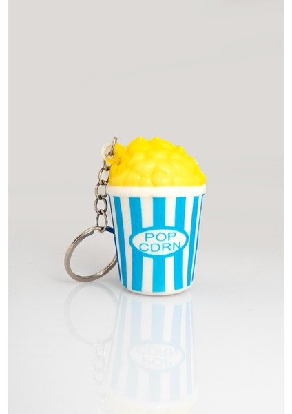Squıshy Mavi Popcorn Anahtarlık