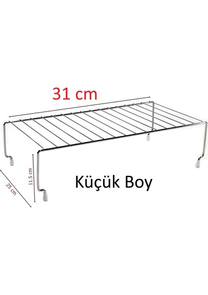 31 cm Paslanmaz Krom Dolap Içi Raf Düzenleyici Büyük Tek Ürün Kaliteli Ürün Paslanmaz indirimleri