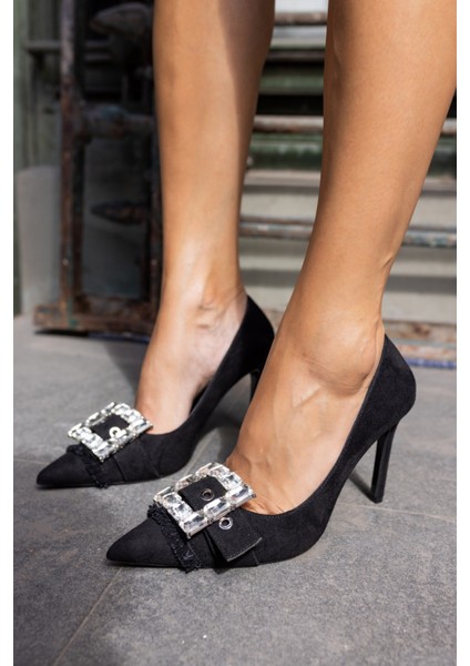 Duarte Kadın Kot Kumaş Taşli Topuklu Stıletto modelleri