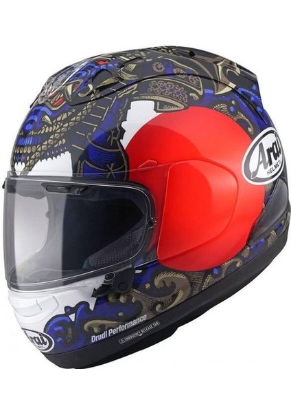 Rx-7 V Evo Kapalı Motosiklet Kaskı Samurai