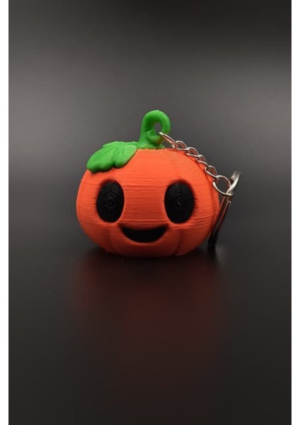 Sevimli Balkabağı Figürlü Anahtarlık Cadılar Bayramı Serisi