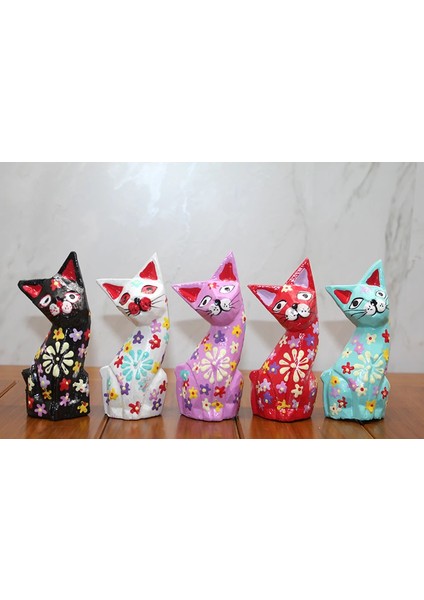 Mdb Ahşap 5'li Kedi Seti Model 2