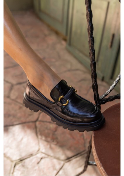 Tete Kadın Yeşil Açma Ithal Aksesuar Loafer Ayakkabi modelleri