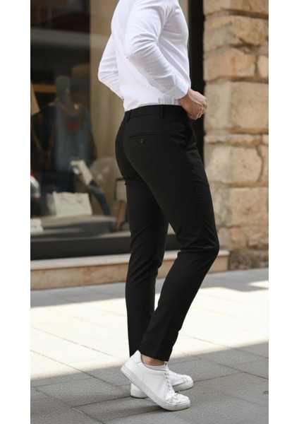Erkek Slim Fit Likralı Gabardin Pantolon modelleri