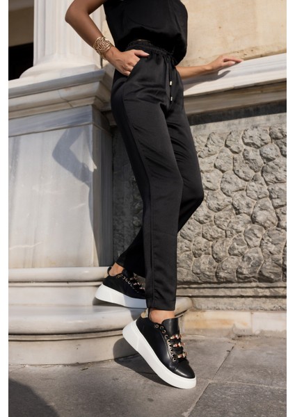 Donald Kadın Beyaz Bagcık Taş Detay Sneaker fırsatları