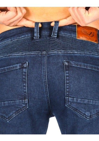 Thebikerjeans Urbanizer Dark Blue Korumalı Cordura Motosiklet Kot Pantolon indirimleri