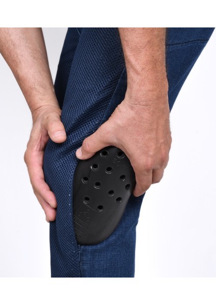 Efil File Korumalı Motosiklet Pantolon Mavi Unisex indirimleri