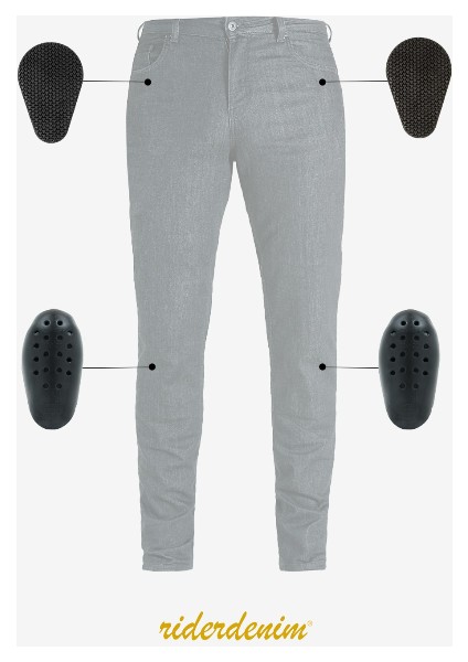 Efil File Korumalı Motosiklet Pantolon Mavi Unisex