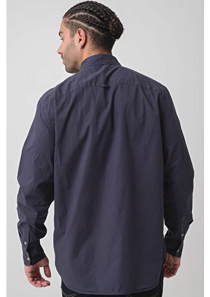 Erkek Logolu Gömlek - Lacivert fiyatları