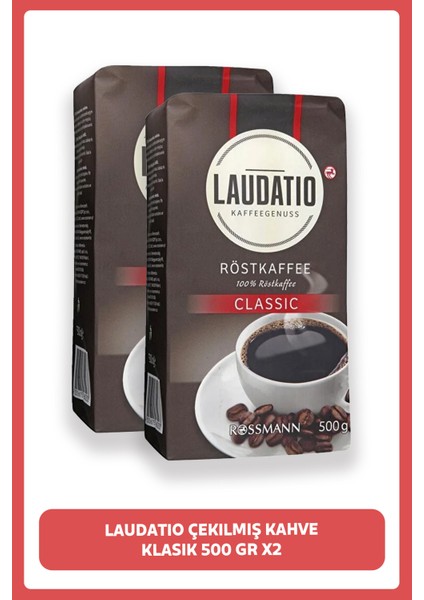 Çekilmiş Kahve Klasik 500 gr 2 Adet 2*500 gr