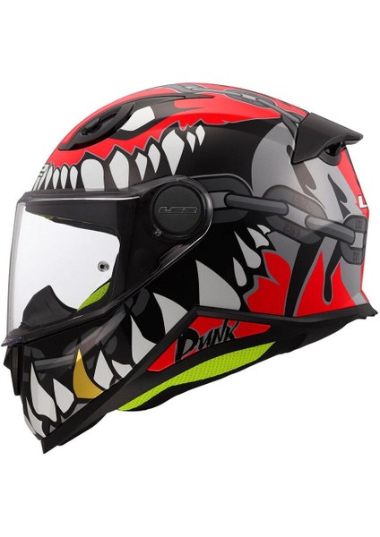 Kid Punk Kapalı Çocuk Motosiklet Kaskı Gri Kırmızı fiyatları