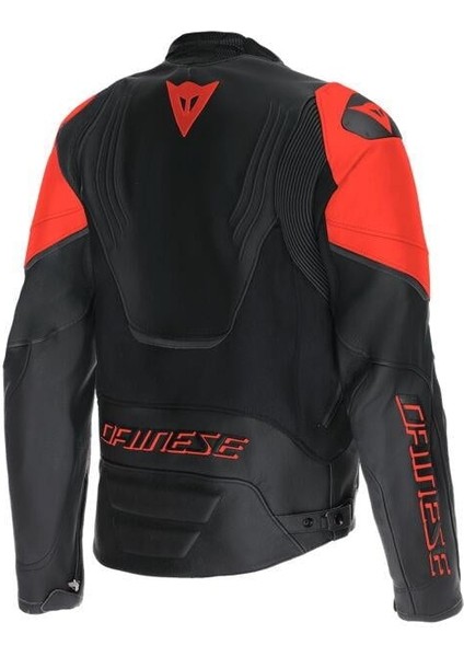 Racing 5 Black Red Fluo Korumalı Deri Motosiklet Mont fiyatları