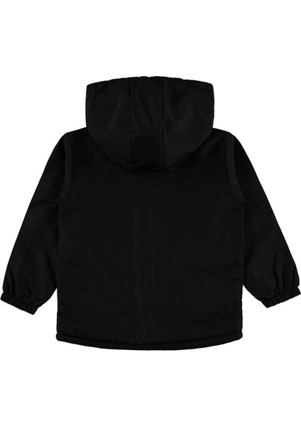Içi Polarlı Basic 10-13 Yaş Yağmurluk - Siyah 10-11 Yaş