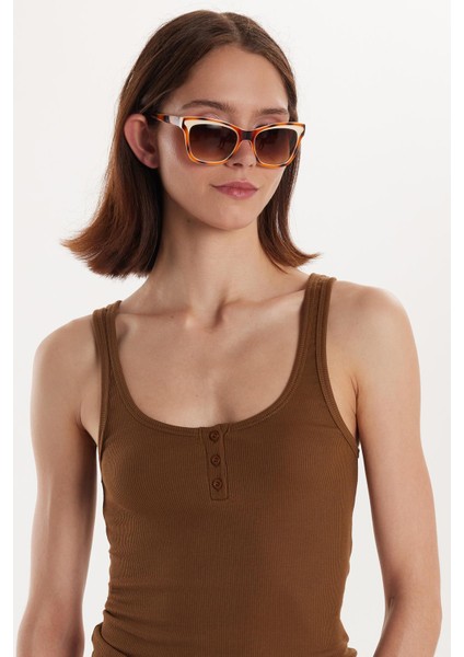 Kadın Modal Kumaş Standart Fit Ince Askılı U Yaka Düğmeli Body Atlet fiyatları