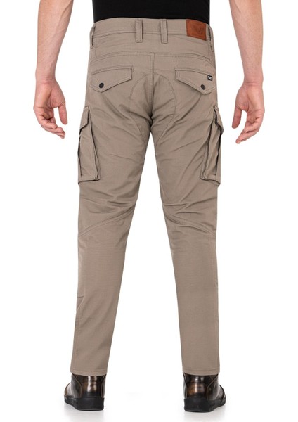 Thebikerjeans Truva Cargo Beige Korumalı Motosiklet Pantolonu Erkek modelleri