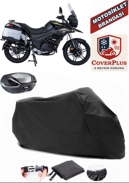 Mondial Rx3-S Evo Motor Brandası Siyah Arka Çanta Uyumlu Motorsiket Brandası Motor Örtüsü Çadır Su Geçirmez Motosiklet Kılıfı Motor Brandası