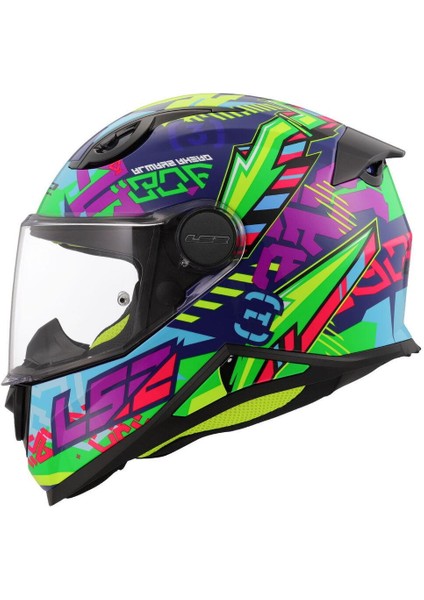 Kid Svent Kapalı Çocuk Motosiklet Kaskı Mavi Yeşil fiyatları