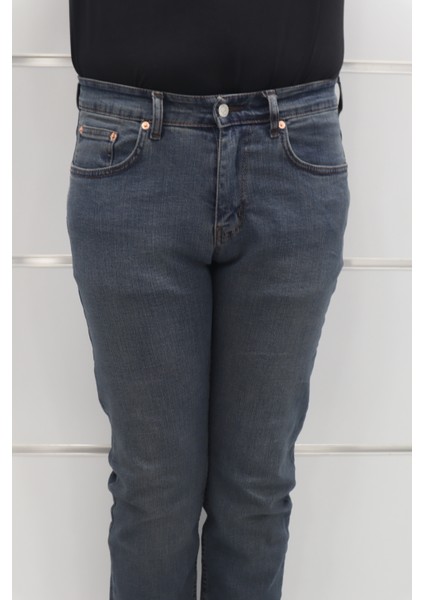Fistan Store Erkek Lacivert Yüksek Bel Rahat Kesim Boru Paça Jean Pantolon fiyatları