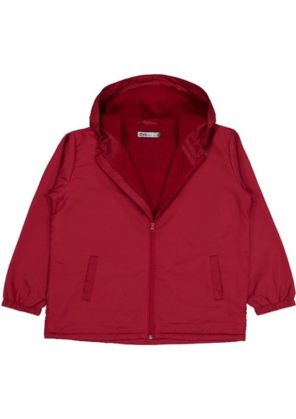 Içi Polarlı Basic 10-13 Yaş Yağmurluk - Bordo 10-11 Yaş
