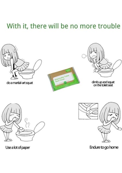 Hijyenik Su Da Çözünebilir Kullan-At Klozet Kapağı Örtüsü 5X10 Lu Paket indirimleri