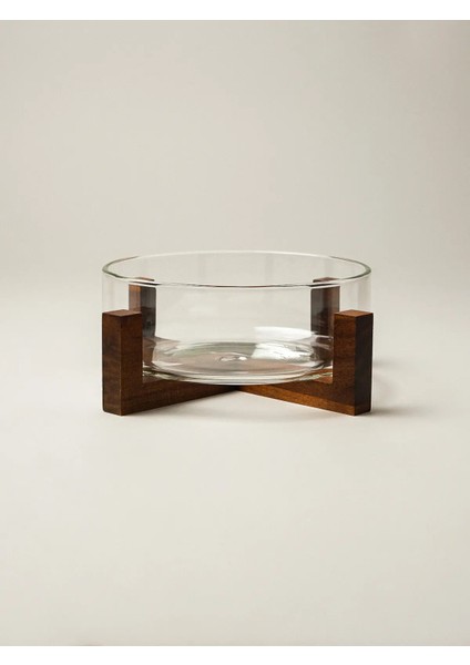 Velna Akasya Standlı Cam Kase (20 x 9)