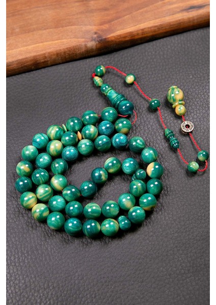 Dalgalı Yeşil Renk Özel Seri 45 Taneli Bakalit Sıkma Tesbih modelleri