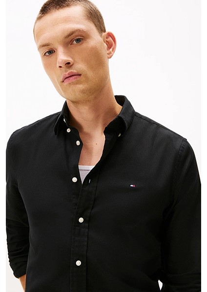 Erkek Regular Fit Flex Teknolojili Flanel Gömlek - Siyah fırsatları