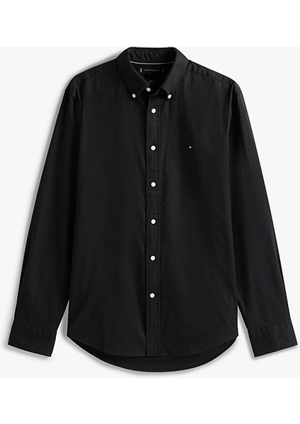 Erkek Regular Fit Flex Teknolojili Flanel Gömlek - Siyah indirimleri