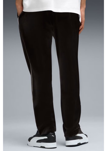 Erkek Ess Elevated Velour Şeritli Eşofman Altı - Siyah fiyatları