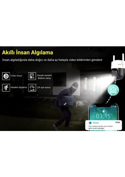 AV-S305 2mp Wifi Speed Dome IP66 Ip Kamera Ptz Pan/tilt Icsee App fiyatları