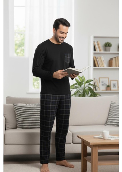 Konforlu Ev Giyimi Üst ve Desenli Pijama Altı | Erkek Pijama Takımı indirimleri