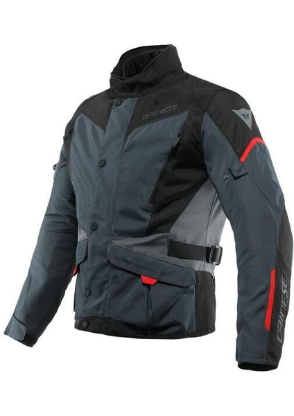 Tempest 3 Ebony Black Lava Red D-Dry Korumalı Motosiklet Mont