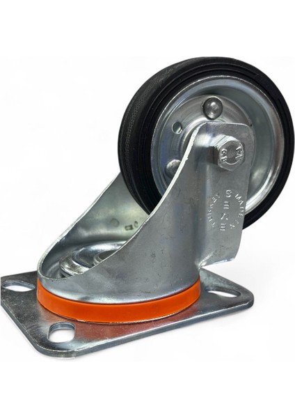 EM01 Spr 80 Döner Tablalı Teker 80 mm 60 kg