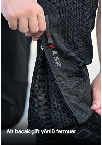 Como Air Korumalı Motosiklet Yazlık Pantolon Siyah indirimleri