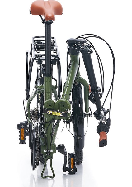 Flexi 121 V - 20 Jant 21 Vites Katlanır Bisiklet - Mat Haki / Siyah Bakır fiyatları