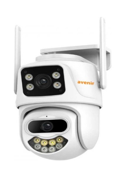 AV-S306 6mp 2 Kameralı Speed Dome Wifi Ptz Kamera Onvif Icsee App