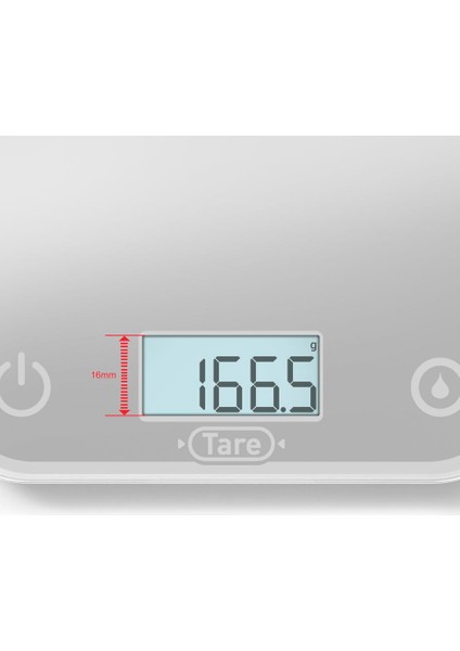 Optiss Gümüş Elektronik Mutfak Tartısı