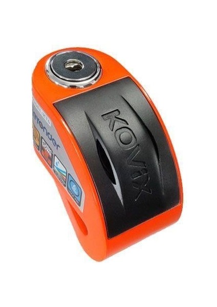 Kt6-Cb-Fo Alarmlı Motosiklet Disk Kilit Turuncu